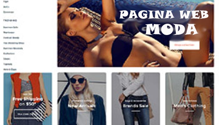 crear página web moda